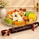 Congratulations Towel with Mithai gift | Smilee