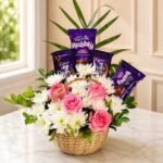 Pink Love Basket for Valentines Day | Smilee