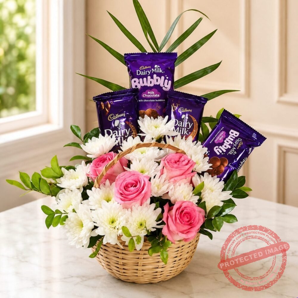 Pink Love Basket for Valentines Day Pink Love Basket for Valentines Day | Smilee