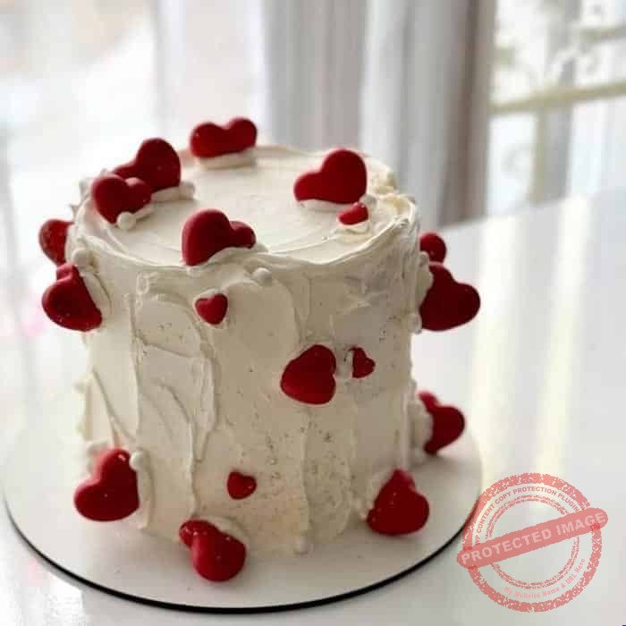 Red Heart Cake by O’Clock in Lahore Red Heart Cake by O’Clock in Lahore | Smilee