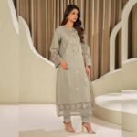 3 Piece Missouri Suit Embroidered (Unstitched) fashion gift for Eid | Smilee