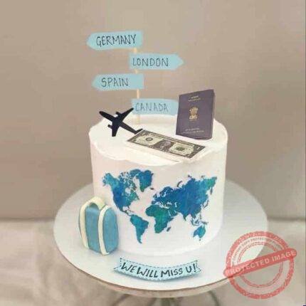 Travel Theme Cake by O’Clock in Lahore | Smilee