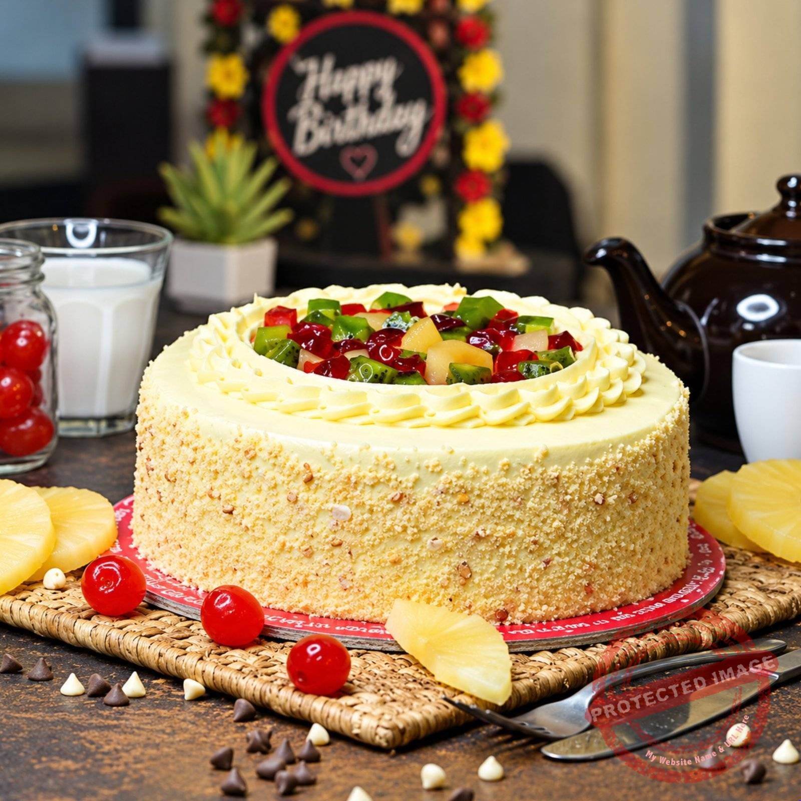 Tutti Frutti Cake by Black & Brown in Hyderabad Tutti Frutti Cake by Black & Brown in Hyderabad | Smilee