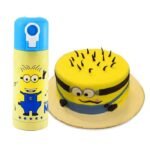Minion Cake with Minion Water Bottle - COMBO DEALS | Giftoo Pakistan