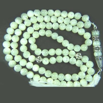 Tasbeeh – Prayer Beads – Light Green & White - Islamic Gifts | Smilee