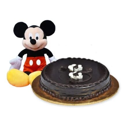Mickey Mouse with Chocolate Cake - COMBO DEALS | Giftoo Pakistan
