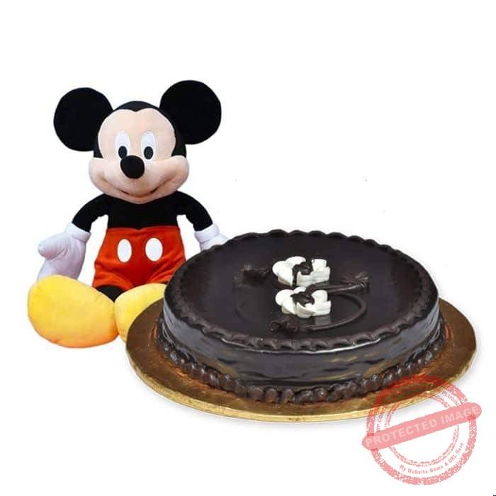 Mickey Mouse with Chocolate Cake – COMBO DEALS Mickey Mouse with Chocolate Cake - COMBO DEALS | Giftoo Pakistan