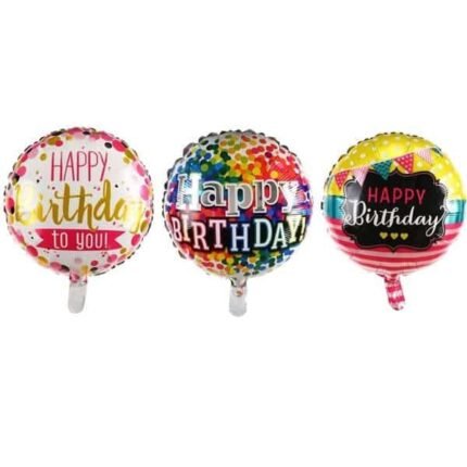 3 Birthday Foil Balloons - Balloons & Candles | Giftoo Pakistan