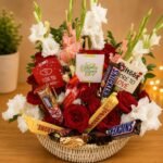 Chocolate Flowers Basket - Anniversary Gifts | Giftoo Pakistan