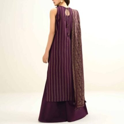 3 Piece – Embroidered Jacquard Suit - Eid Gifts | Giftoo Pakistan