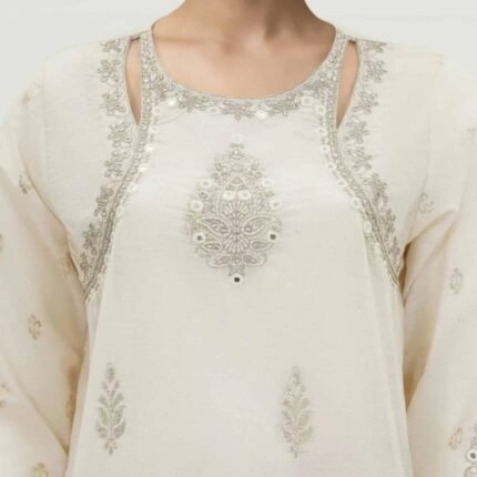 3 Piece Special Jacquard Suit (Stitched) - Eid Gifts | Giftoo Pakistan