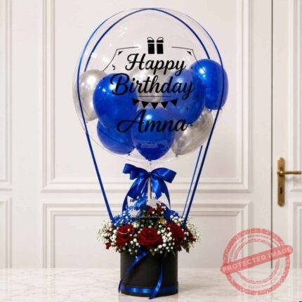 Birthday Floral in Blue Theme - Birthday Gifts | Giftoo Pakistan