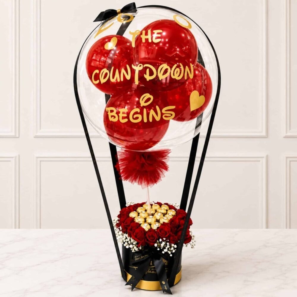 Beautiful Red Theme Floral Balloon – Anniversary Gifts Beautiful Red Theme Floral Balloon - Anniversary Gifts | Giftoo Pakistan