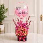 Pink Theme Floral Balloon - Anniversary Gifts | Giftoo Pakistan