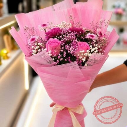 Pretty Pink Bouquet - Anniversary Gifts | Giftoo Pakistan