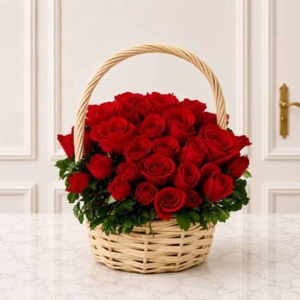 4 – 5 Dozen Roses Basket - Anniversary Gifts | Giftoo Pakistan