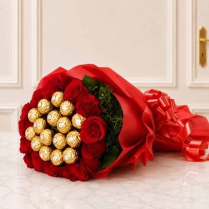 Ferrero Rocher Bouquet 1 - Anniversary Gifts | Giftoo Pakistan