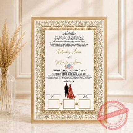 Nikkah Frame - Anniversary Gifts | Giftoo Pakistan