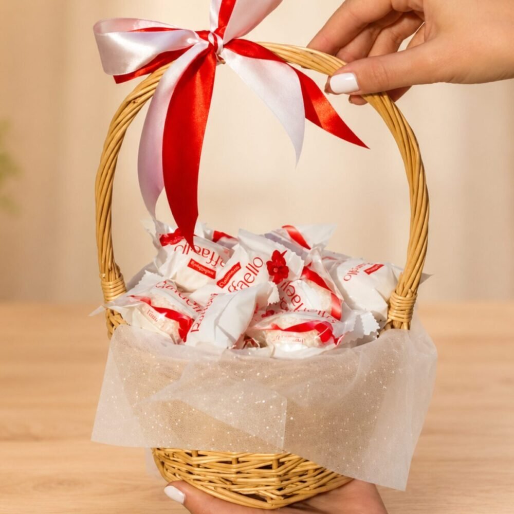 Raffaello Chocolate Basket – Anniversary Gifts Raffaello Chocolate Basket - Anniversary Gifts | Giftoo Pakistan