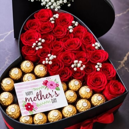 Heart Is Full of Roses N Rochers - Anniversary Gifts | Giftoo Pakistan