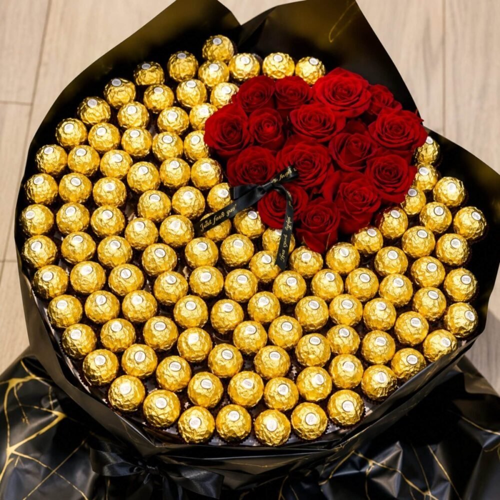 Large Ferrero Rocher Bouquet – Anniversary Gifts Large Ferrero Rocher Bouquet - Anniversary Gifts | Giftoo Pakistan