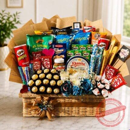 New Mix Chocolate Basket - Anniversary Gifts | Giftoo Pakistan