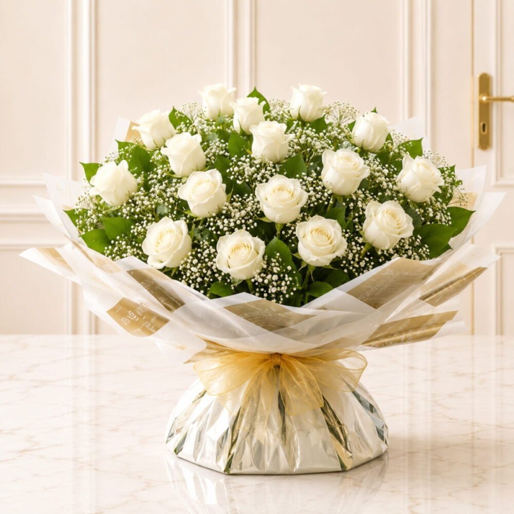 Majestic White Roses – Premium Quality Flowers Majestic White Roses - Premium Quality Flowers | Giftoo Pakistan
