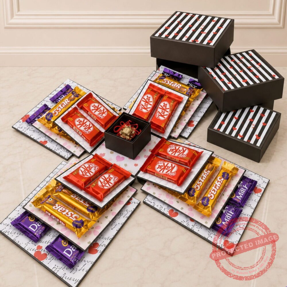 Special Chocolates Explosion Box – Customize Gift Box Special Chocolates Explosion Box - Customize Gift Box | Giftoo Pakistan