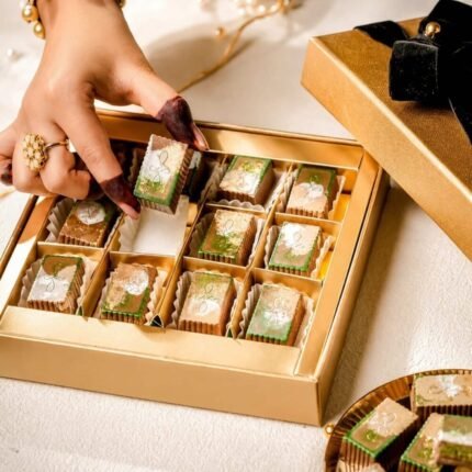 Kunafa Bon Bons in Classic Gold (12 Pcs) - Eid Gifts | Giftoo Pakistan