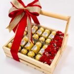 Wooden Chocolate Basket - Anniversary Gifts | Giftoo Pakistan