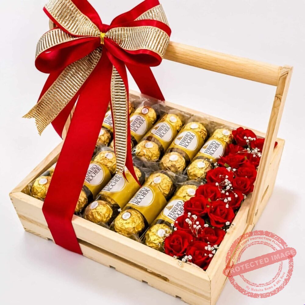 Wooden Chocolate Basket – Anniversary Gifts Wooden Chocolate Basket - Anniversary Gifts | Giftoo Pakistan