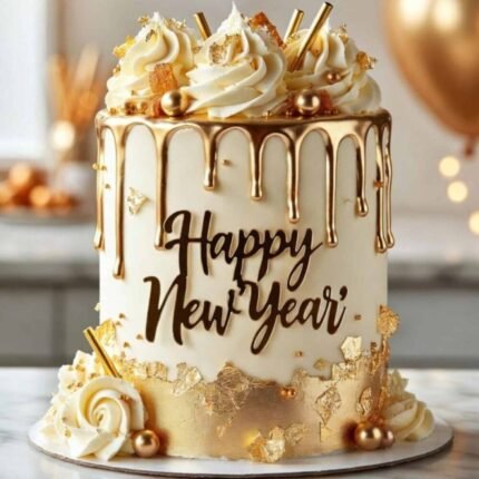 Happy New Year 2026 Cake - Cake O’Clock | Giftoo Pakistan
