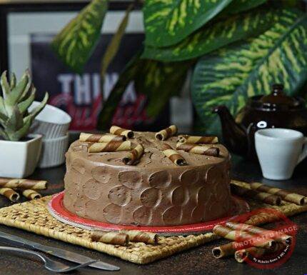 Belgium Mold Cake - Black & Brown Bakers Cakes | Giftoo Pakistan