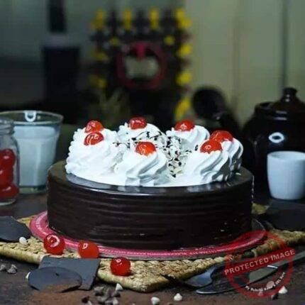 Black Forest Cake for Hyderabad - Black & Brown Bakers Cakes | Giftoo Pakistan