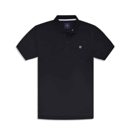 Black Plain Pique Polo Shirt - Father’s Day Gifts | Smilee