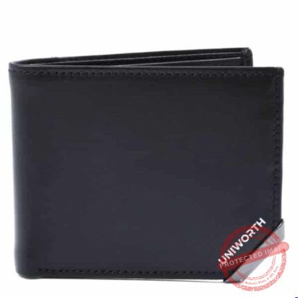 Black 100% Leather Wallet - Father’s Day Gifts | Giftoo Pakistan