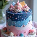 Beautiful Blue Cake - Cake O’Clock | Giftoo Pakistan