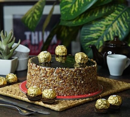 Ferrero Rocher Cake - Black & Brown Bakers Cakes | Giftoo Pakistan