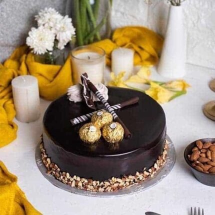 Ferrero Rocher Chocolate Cake - Baba Bakers Cakes | Giftoo Pakistan
