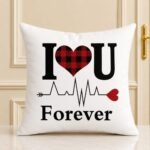 Love Forever Heart Beat Cushion - Anniversary Gifts | Giftoo Pakistan