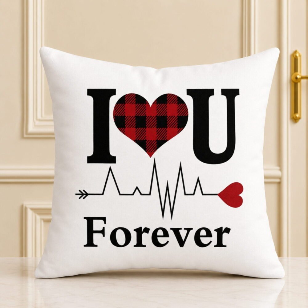 Love Forever Heart Beat Cushion – Anniversary Gifts Love Forever Heart Beat Cushion - Anniversary Gifts | Giftoo Pakistan