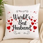 World’S Best Husband Cushion - Personalised Cushions | Giftoo Pakistan