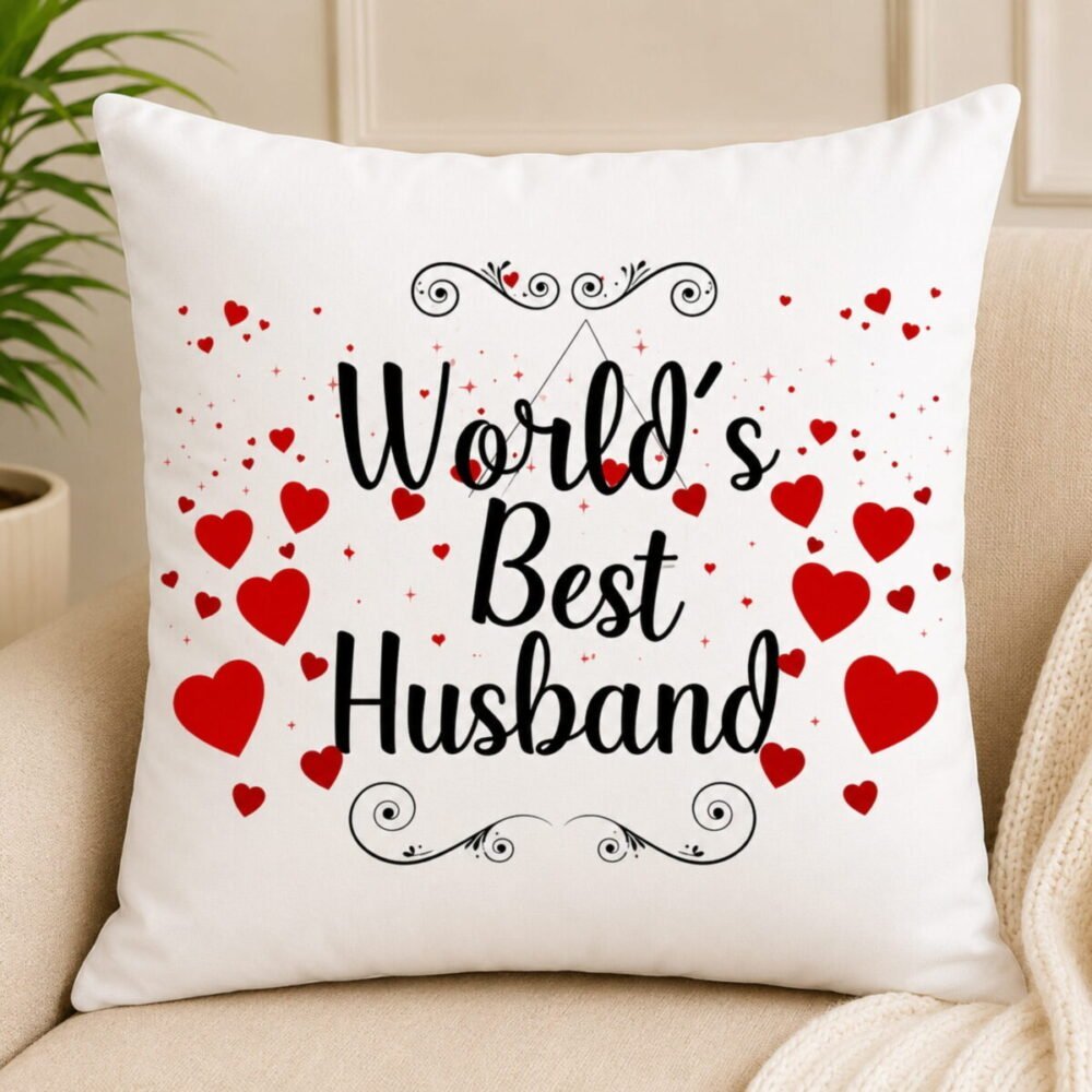 World’S Best Husband Cushion – Personalised Cushions World’S Best Husband Cushion - Personalised Cushions | Giftoo Pakistan