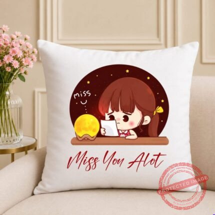 Miss You Alot - Personalised Cushions | Giftoo Pakistan