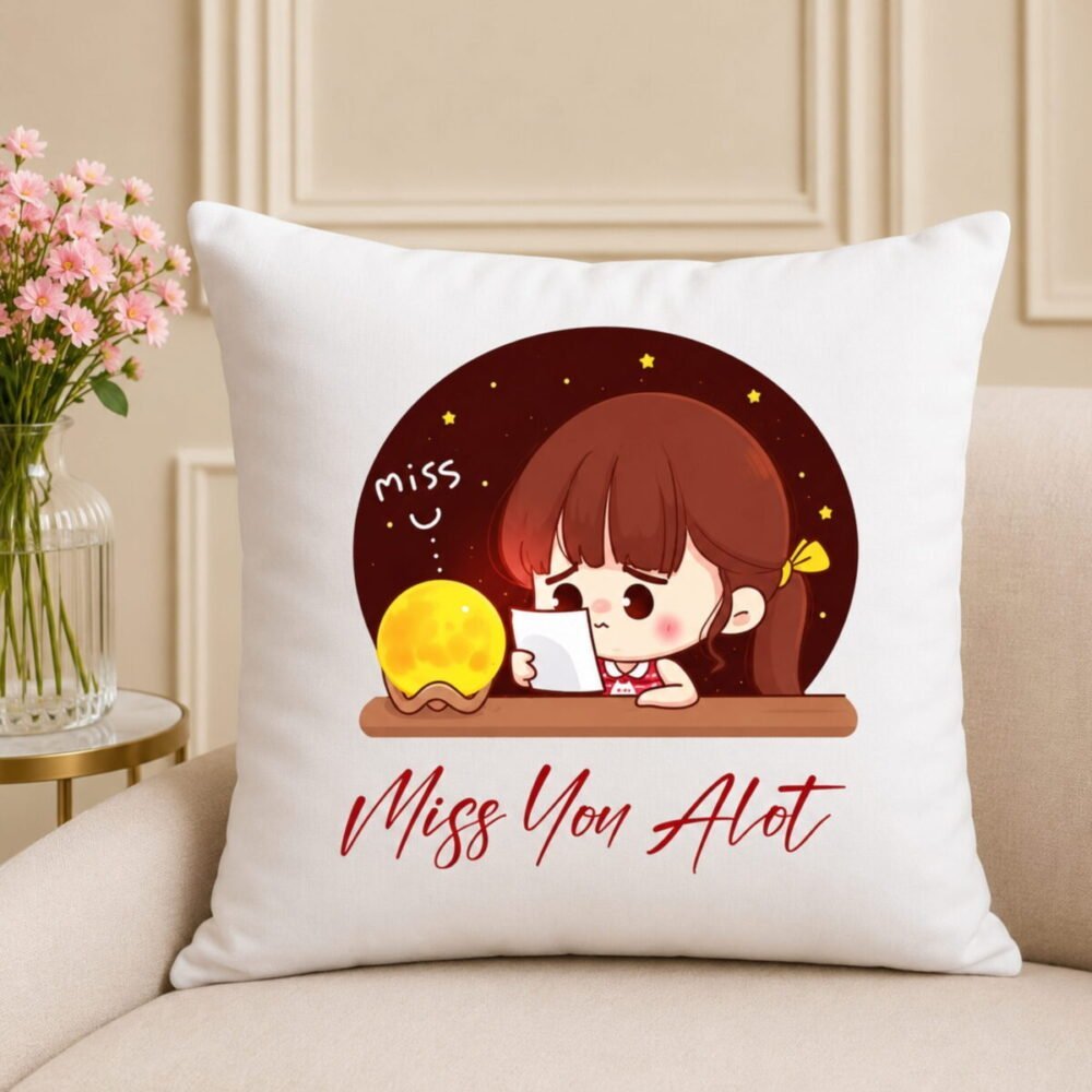 Miss You Alot – Personalised Cushions Miss You Alot - Personalised Cushions | Giftoo Pakistan