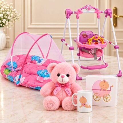 New Born Baby Girl Deal 4 - Kids Gift Combos | Giftoo Pakistan