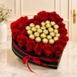 Heart with Center Rocher - Anniversary Gifts | Giftoo Pakistan