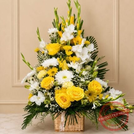 Imported Flowers Basket - Premium Quality Flowers | Giftoo Pakistan