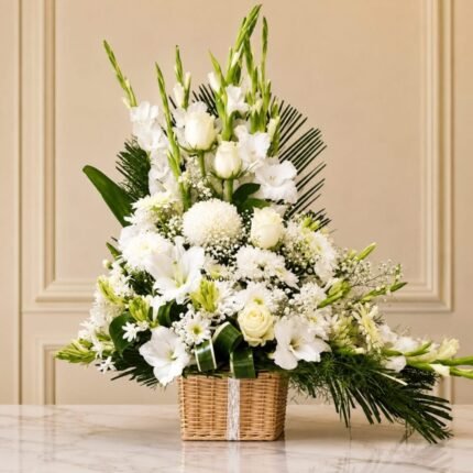 White Theme Imported Flowers - Premium Quality Flowers | Giftoo Pakistan