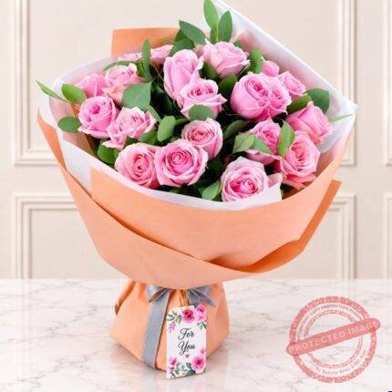 Imported Pink Bunch - Premium Quality Flowers | Giftoo Pakistan